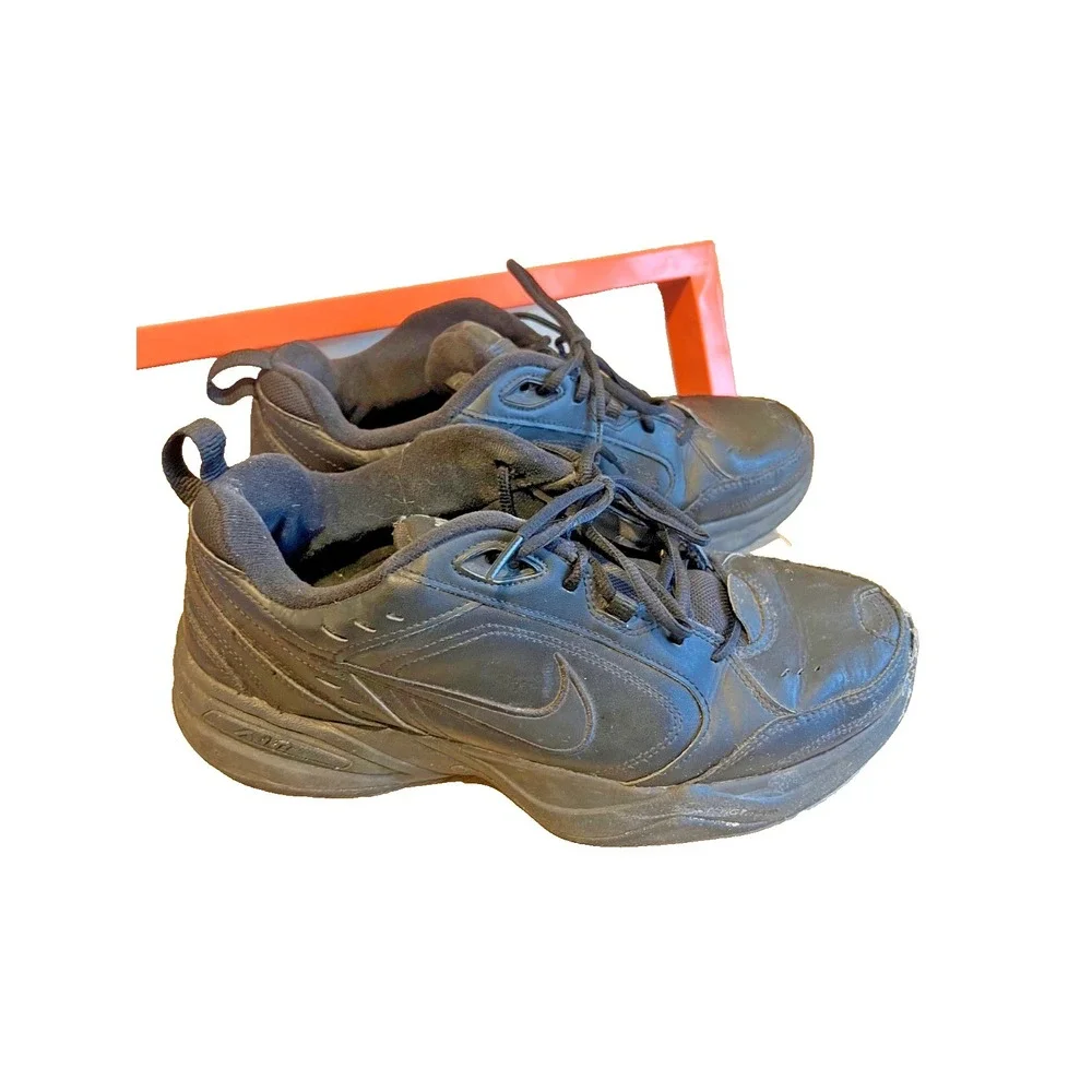 Nike Air Monarch IV‎ 4 Triple Black 415445-001 Men's Comfort Shoes Size 11